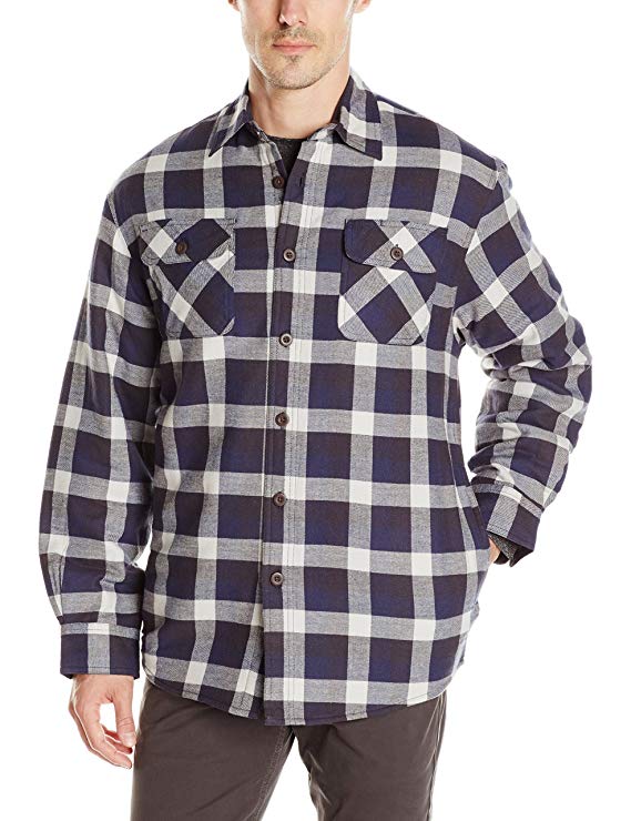 mens quilted flannel shirt