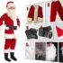 10 Pieces Complete Santa Suit for Adult